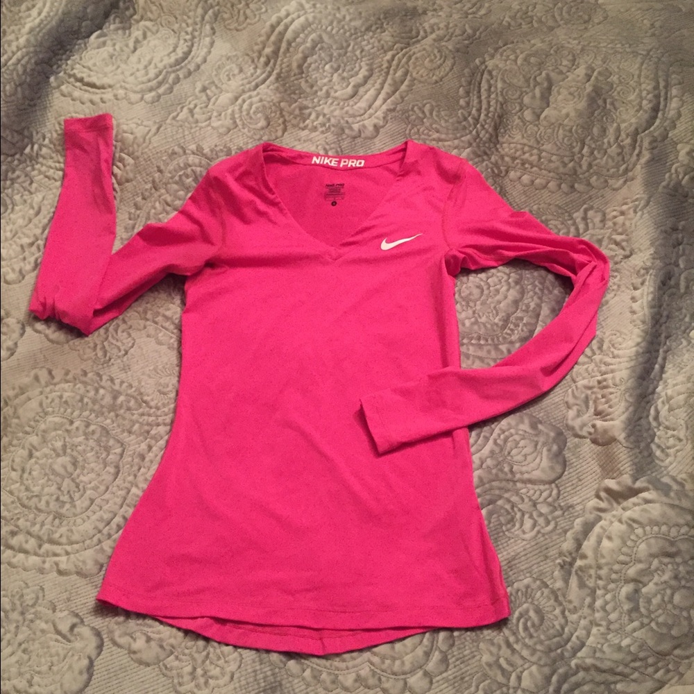 Pink Nike Long Sleeve Running Top. Like New.